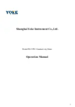 Предварительный просмотр 1 страницы Yoke P613 PH Operation Manual