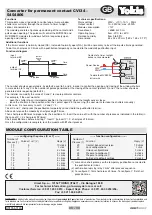 Preview for 3 page of Yokis CVI34 Manual