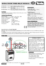 Предварительный просмотр 8 страницы Yokis MTR2000ERX Manual