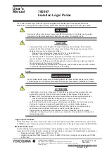 Preview for 1 page of YOKOGAWA 700987 User Manual