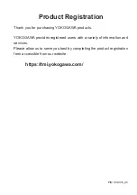 Preview for 2 page of YOKOGAWA 701925 PBDH0500 User Manual