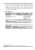 Preview for 3 page of YOKOGAWA 701925 PBDH0500 User Manual