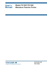 Preview for 1 page of YOKOGAWA 701941 User Manual