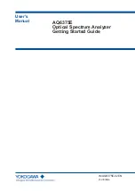 Preview for 1 page of YOKOGAWA AQ6375E User Manual