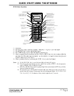 Preview for 2 page of YOKOGAWA BT200 Quick Start Manual