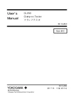 Предварительный просмотр 1 страницы YOKOGAWA CL250 User Manual