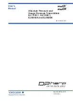 Предварительный просмотр 1 страницы YOKOGAWA DPharp EJA510E User Manual