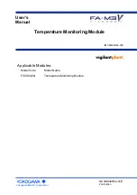 Preview for 1 page of YOKOGAWA FA-M3 VITESSE F3CX04-0N User Manual