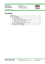 Preview for 1 page of YOKOGAWA FN110 Manuallines For Using