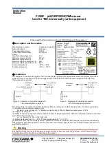 Предварительный просмотр 2 страницы YOKOGAWA FU20F Instruction Manual