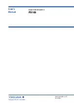 YOKOGAWA FX103 User Manual preview