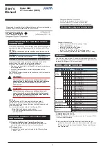 Предварительный просмотр 1 страницы YOKOGAWA JUXTA MB1 User Manual