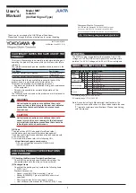 YOKOGAWA Juxta MH7 User Manual preview