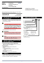 Предварительный просмотр 1 страницы YOKOGAWA JUXTA MU5-01 00 Series User Manual