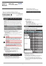 YOKOGAWA Juxta VJG1 User Manual предпросмотр