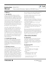 YOKOGAWA MICROWATT WU11 Instruction Manual preview