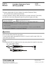 Предварительный просмотр 2 страницы YOKOGAWA MY10 User Manual