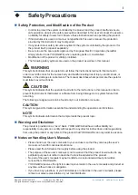 Preview for 2 page of YOKOGAWA OX100 User Manual