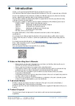 Preview for 2 page of YOKOGAWA PG400 User Manual