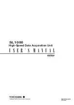 YOKOGAWA SL1000 User Manual preview