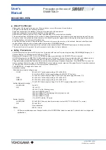 Preview for 1 page of YOKOGAWA SMARTDAC+ User Manual