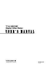 Preview for 1 page of YOKOGAWA TA120E User Manual