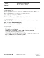 Preview for 1 page of YOKOGAWA TR User Manual