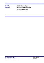 YOKOGAWA WE7231 User Manual preview