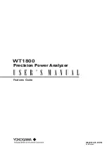 Preview for 1 page of YOKOGAWA WT1800 User Manual