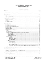 Preview for 3 page of YOKOGAWA YHC 4150 Series User Manual