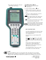 Preview for 6 page of YOKOGAWA YHC 4150 Series User Manual