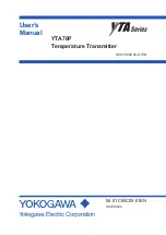 YOKOGAWA YTA Series User Manual preview