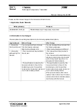 YOKOGAWA YTMX580 User Manual preview