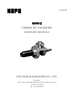 YOKOI KIKAI KOSAKUSHO HOPE CJ-1 Handling Manual preview