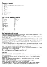 Preview for 4 page of Yokota 7VC-6500FS Manual