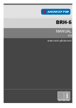 Preview for 1 page of Yokota BRH-6 Manual