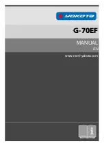 Yokota G-70EF Manual preview