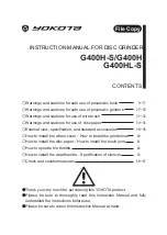 Предварительный просмотр 2 страницы Yokota G400H Instruction Manual