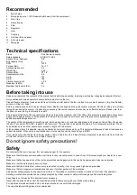 Preview for 4 page of Yokota RED ROOSTER RRI-50T Manual