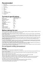 Preview for 4 page of Yokota RRI-60X Manual