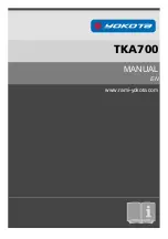 Yokota TKA700 Manual preview