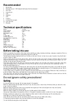 Предварительный просмотр 4 страницы Yokota TKA800 Manual