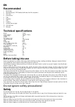 Preview for 3 page of Yokota TOCU MI-17C Manual