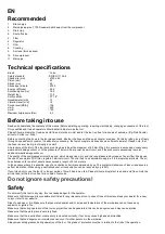 Предварительный просмотр 3 страницы Yokota TOKU TCD-20 Manual