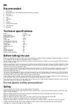 Preview for 3 page of Yokota Y-40SA Manual