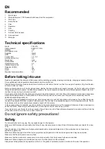 Preview for 3 page of Yokota YD-400SCA Manual