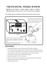 Предварительный просмотр 8 страницы Yokota YET-501C Instruction Manual