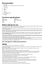 Preview for 4 page of Yokota YETC-230ER Manual