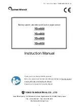 Предварительный просмотр 1 страницы Yokota YS-e600 Instruction Manual