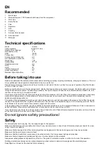 Preview for 3 page of Yokota YX-180E Manual